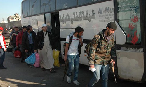 un grupo de armados abandona Deraa Concluye el traslado de bandas armadas de Deraa a Idlib